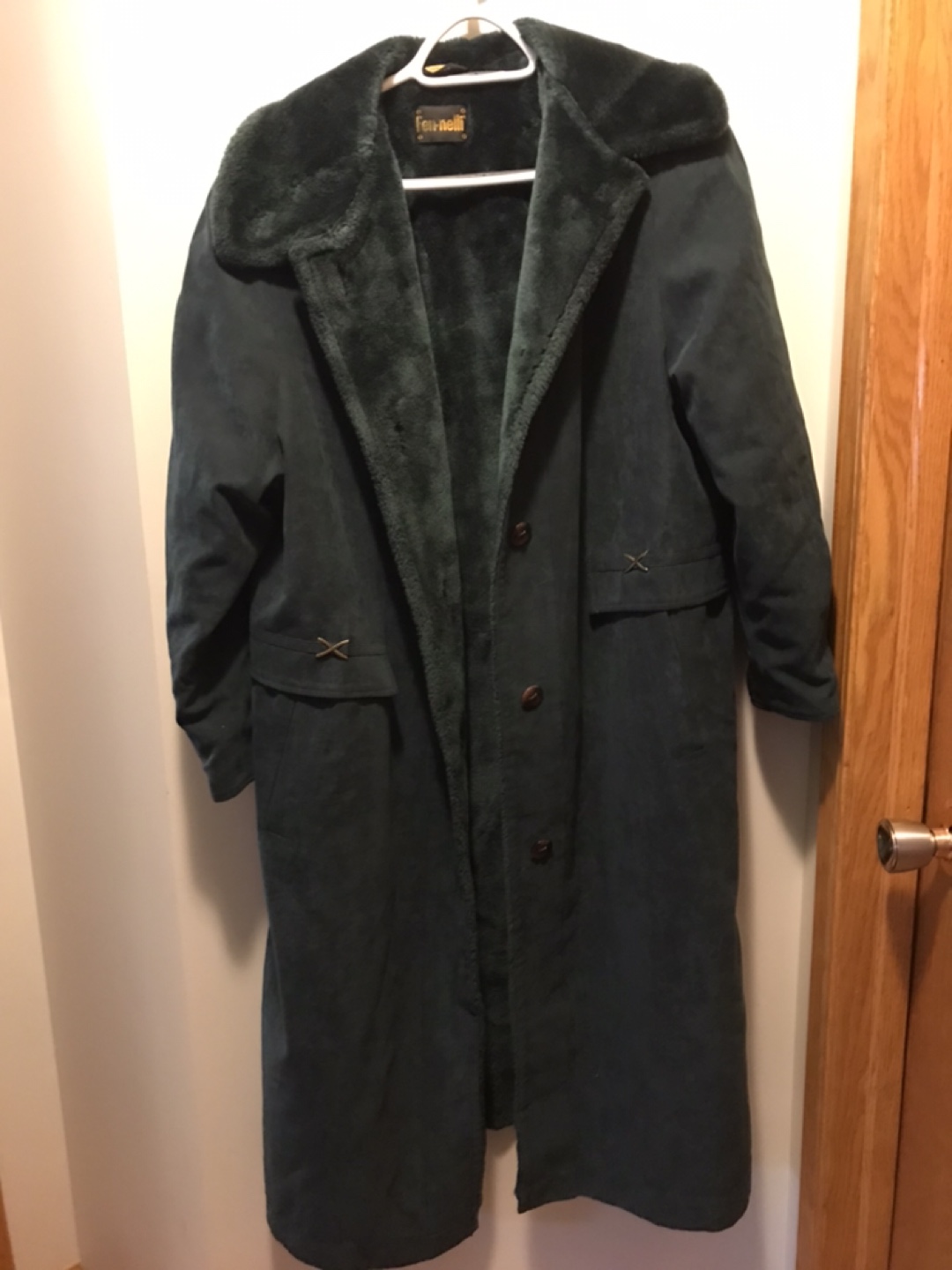 Fenn-nelli Womens Green Long Coat