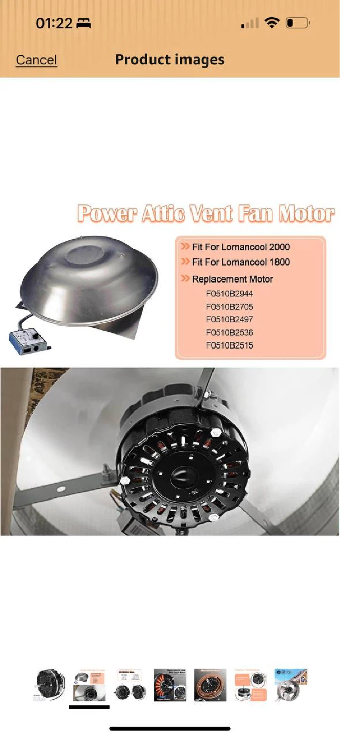 Attic Vent Fan Motor Replacement – Lomanco / Ventamatic - photo 3
