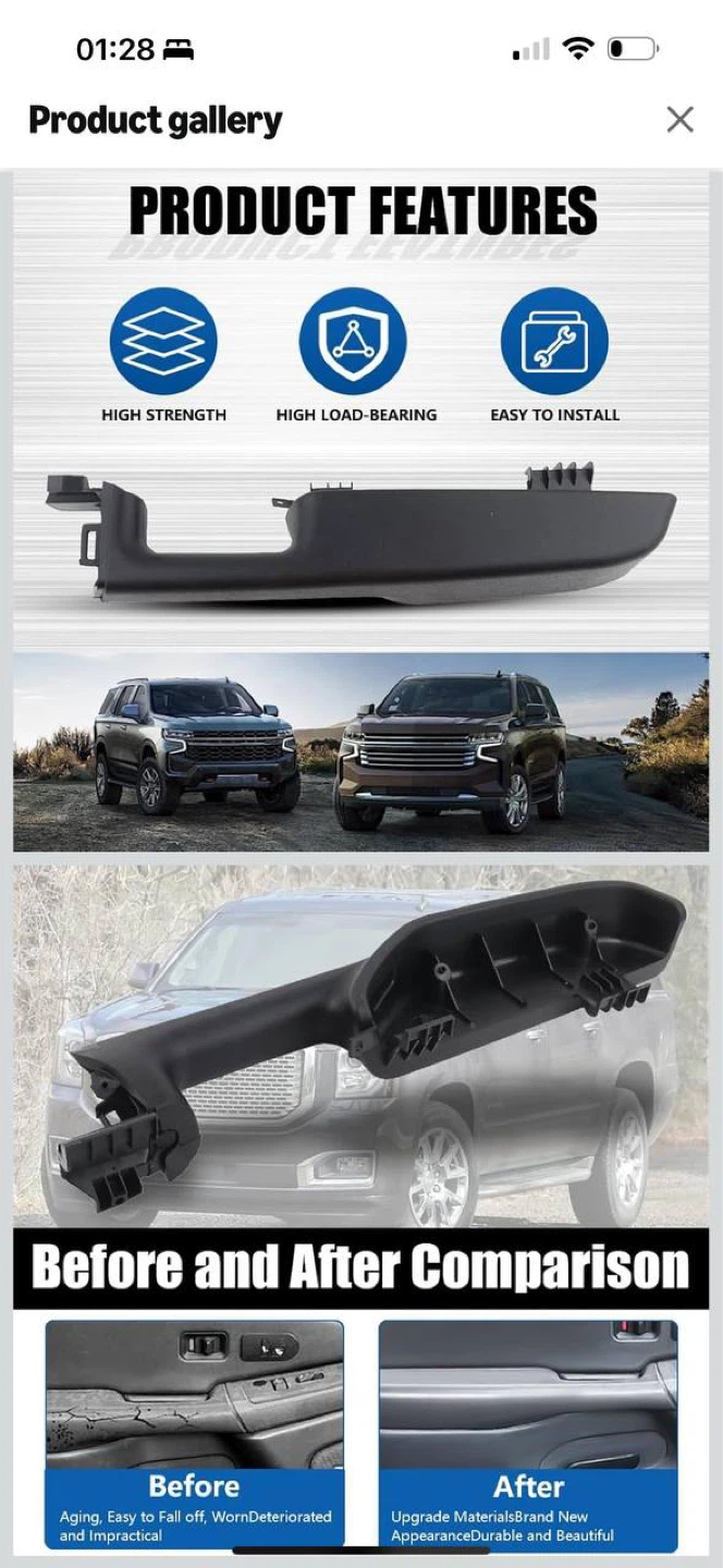 LONGKEES Front Door Armrest Handle – Right Passenger Side - photo 3