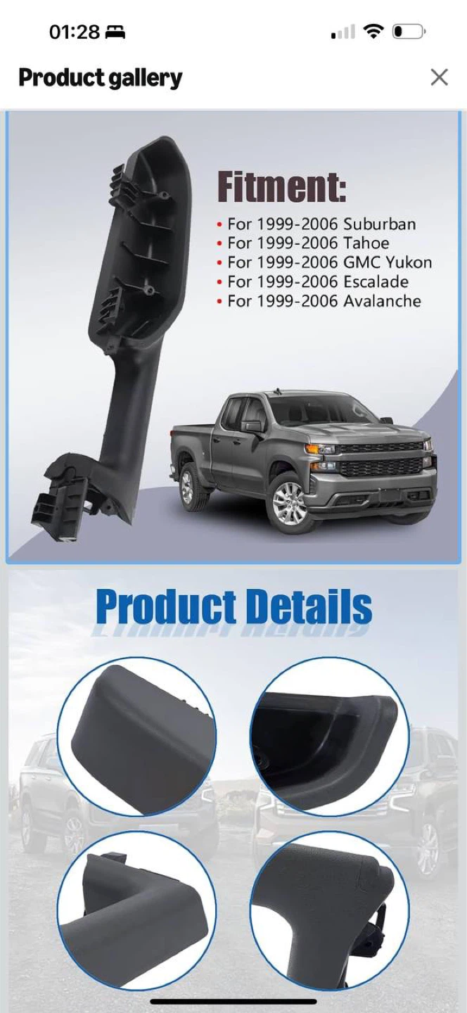 LONGKEES Front Door Armrest Handle – Right Passenger Side - photo 2