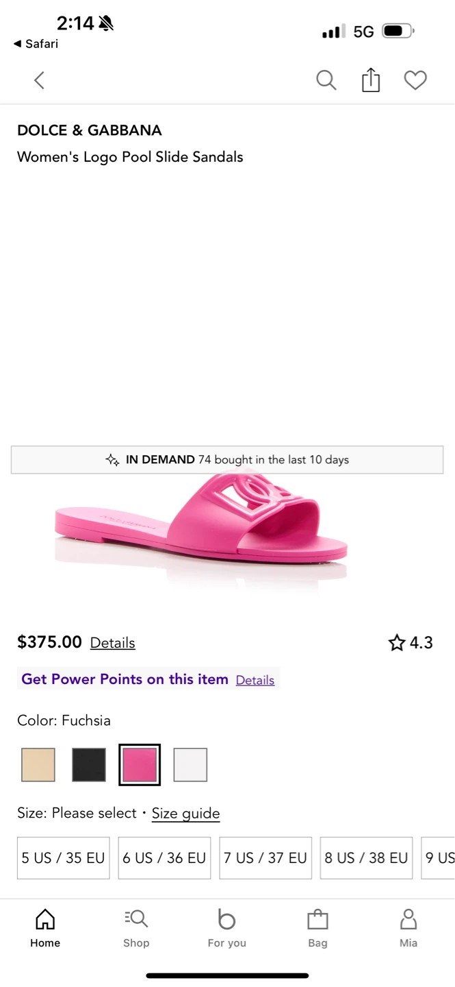 Dolce & Gabbana Jelly Slide Sandals - Fuchsia - photo 4