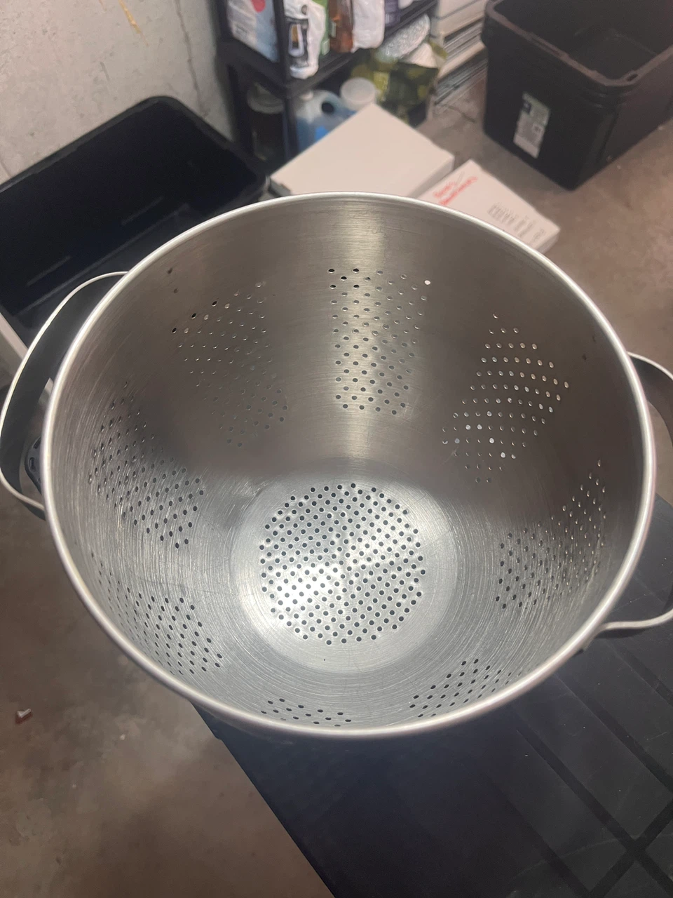 ⚽ Large Stainless Steel Colander - photo 2