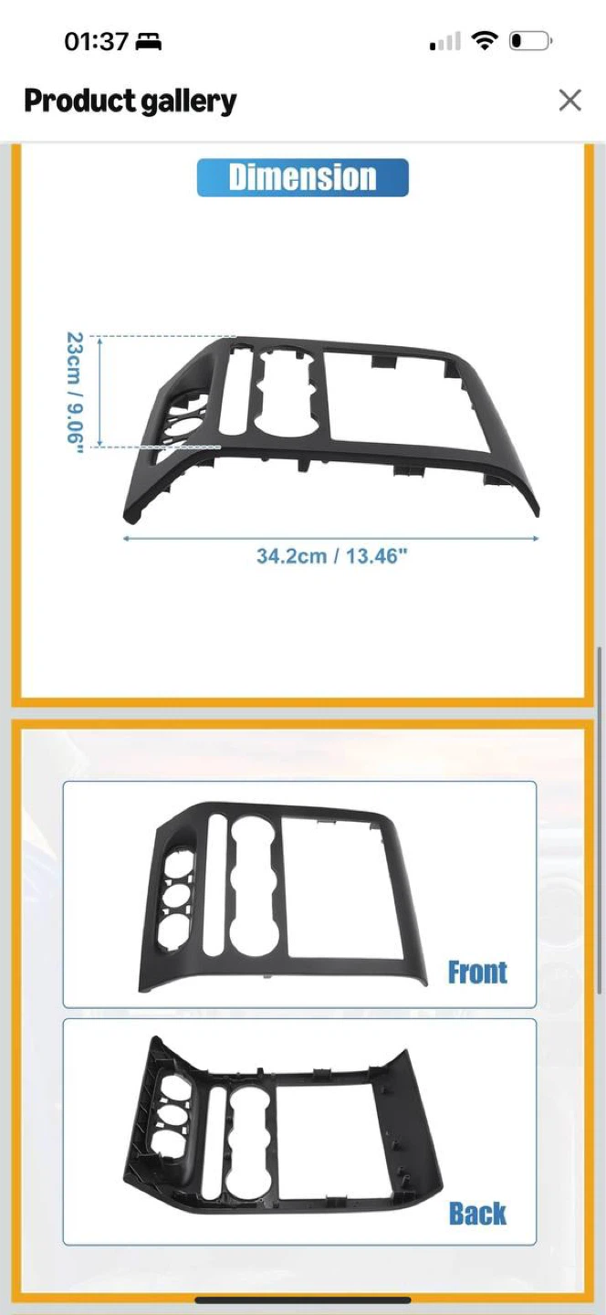 Front Dash Radio Bezel Center Trim Panel for Ford F-150 ( - photo 3