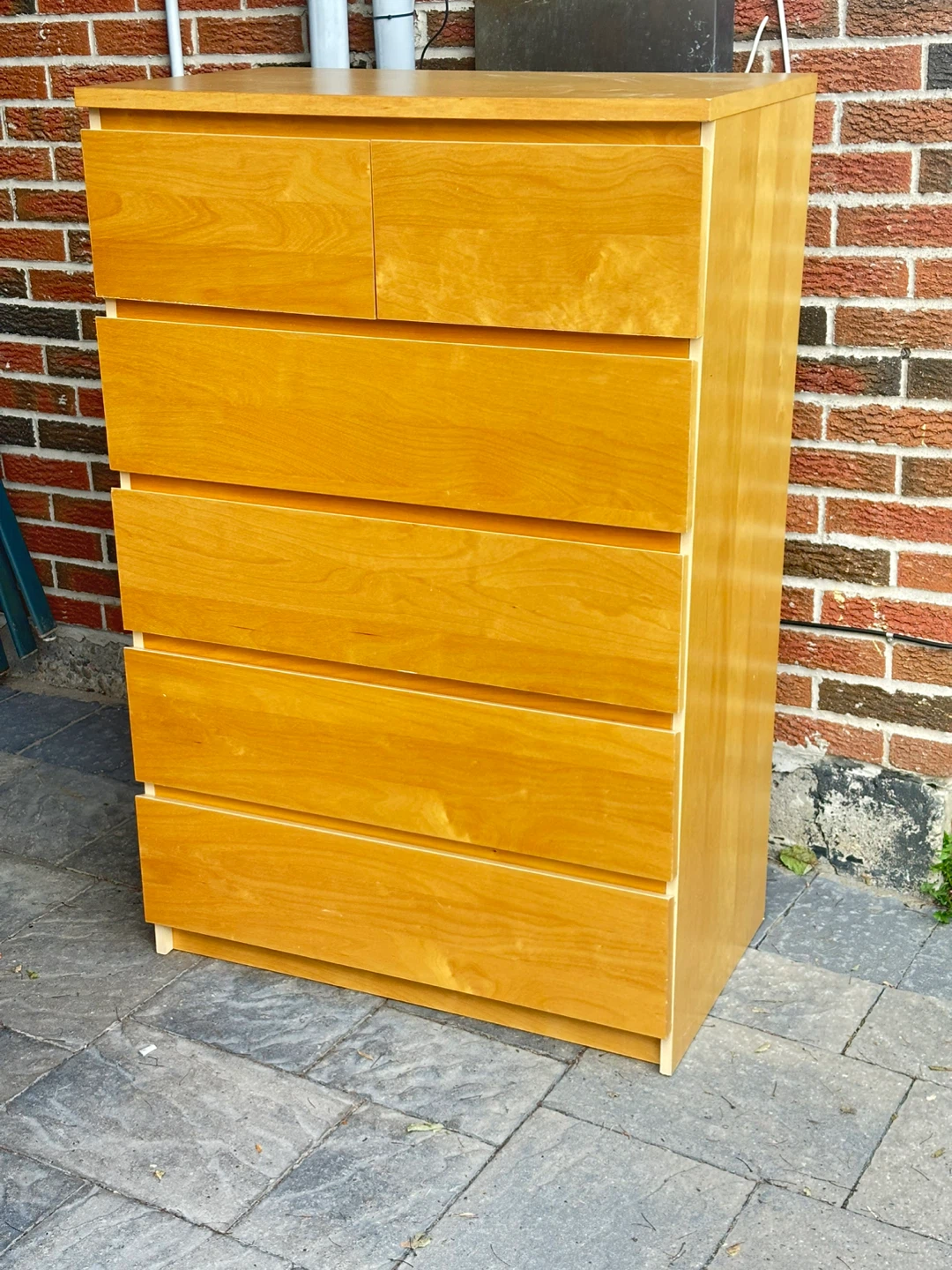 Wooden 6-Drawer Dresser