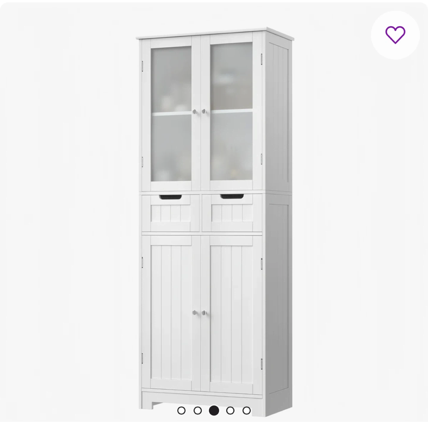 Linen Cabinet with 2 Drawers