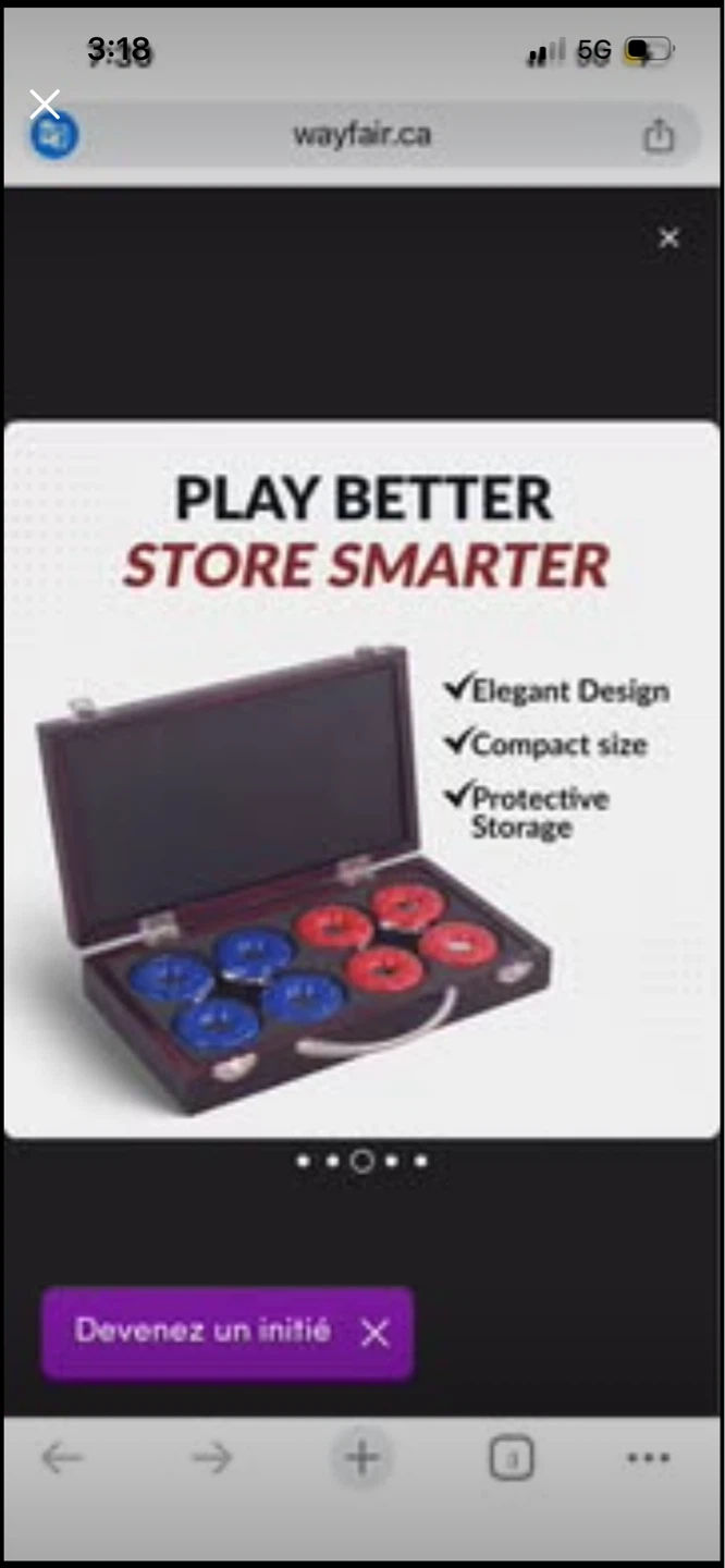 New Hathaway Games Shuffleboard Pucks w/ Case - Set of 8 - photo 2