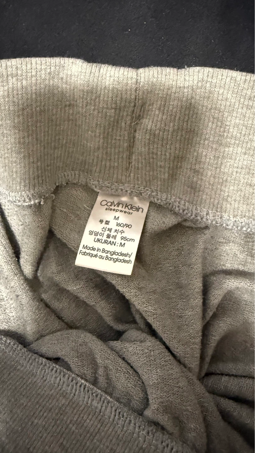 Calvin Klein Sleepwear Joggers - Grey - Size M ⚽ - photo 2