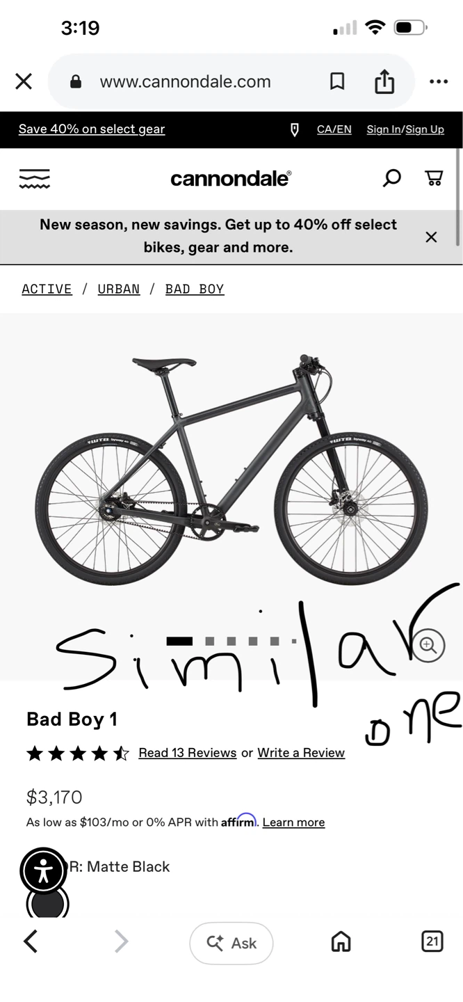 Cannondale Bad Boy bike - photo 5