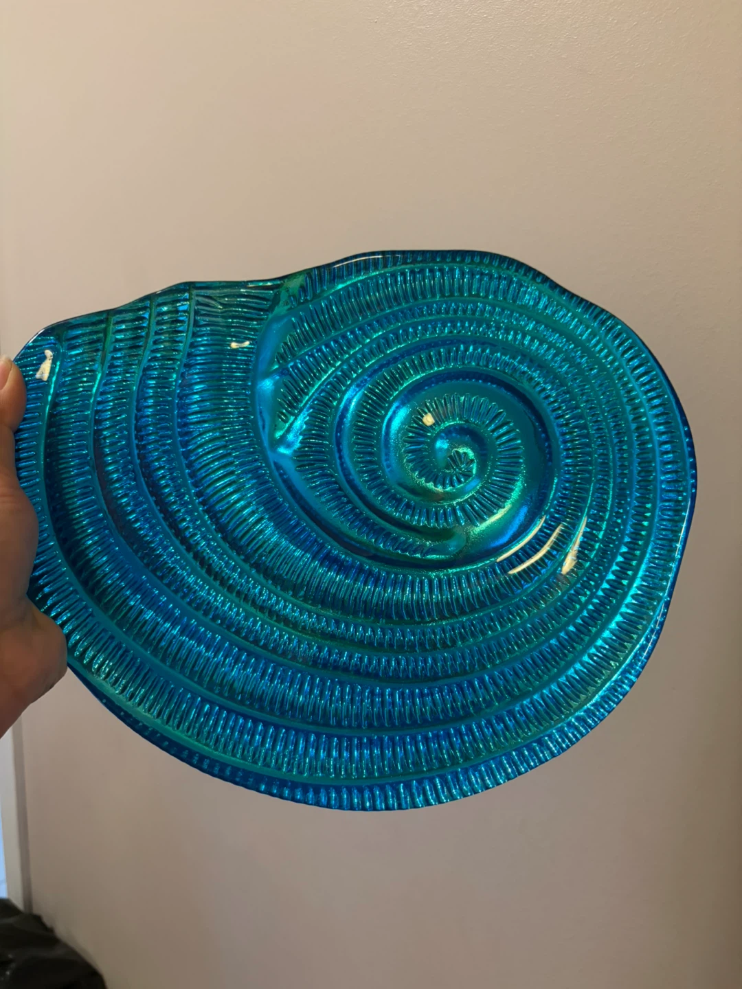 Blue Swirl Decorative Plate