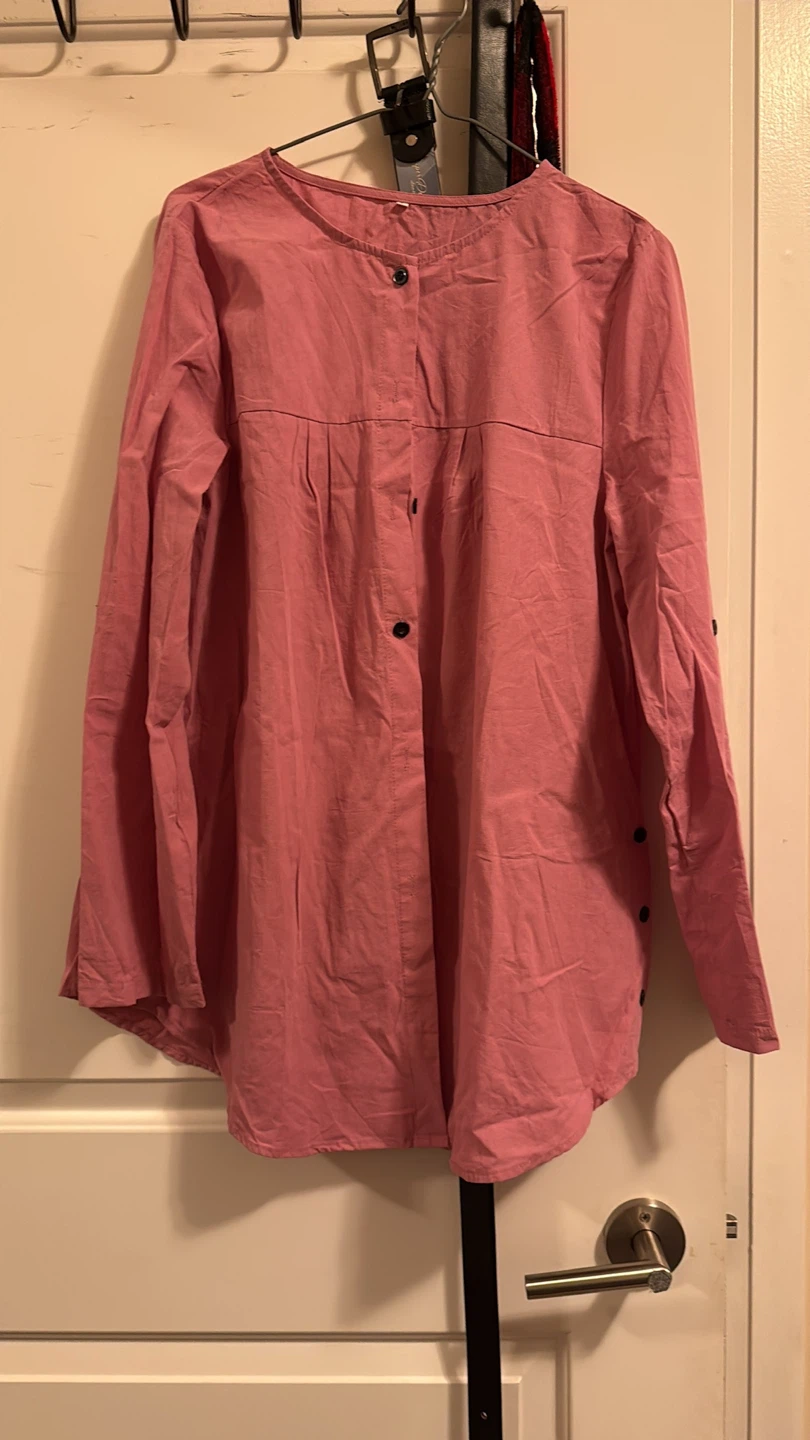 Pink Button-Up Shirt ⚽
