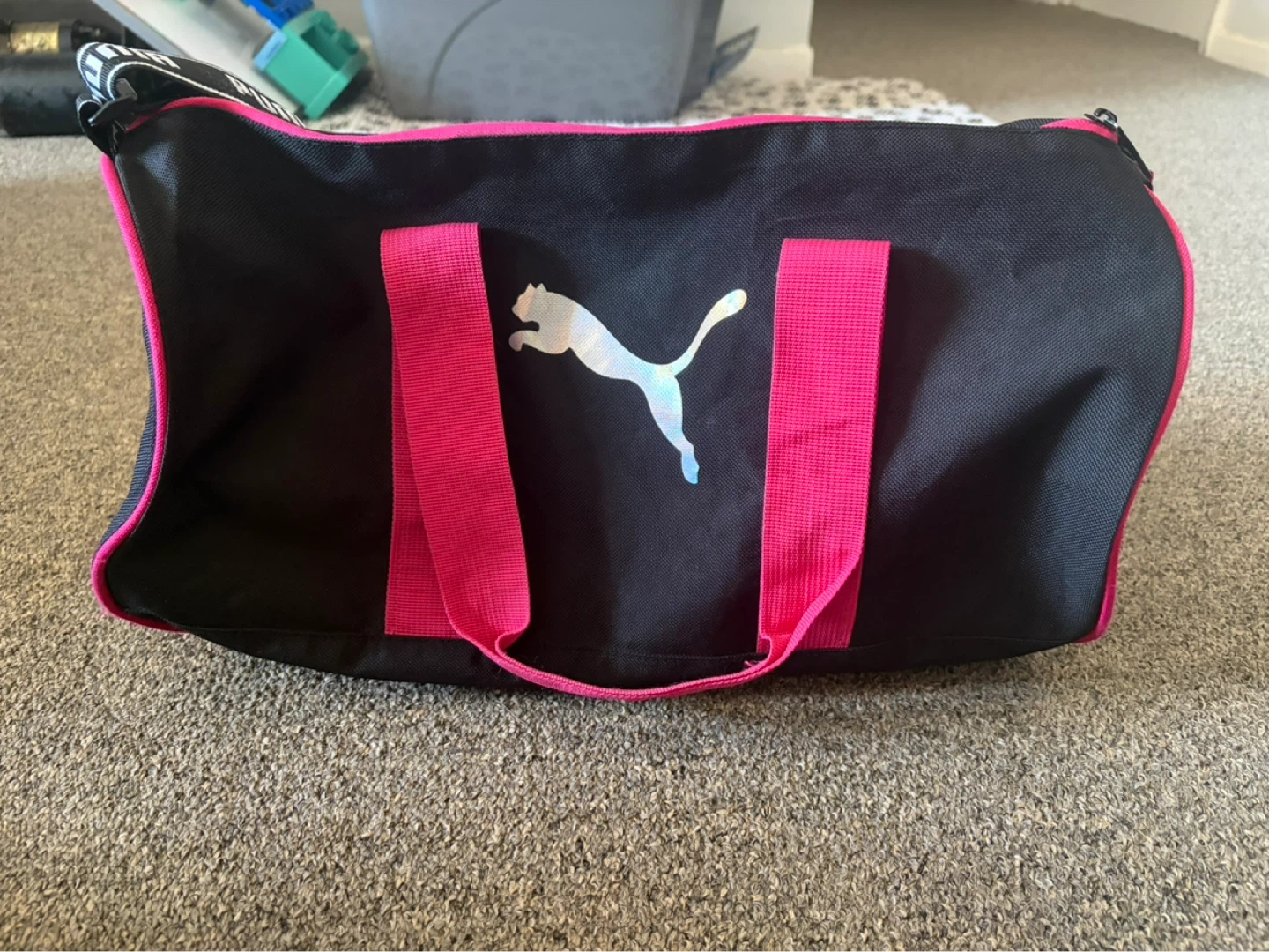 Puma Duffle Bag - Black and Pink