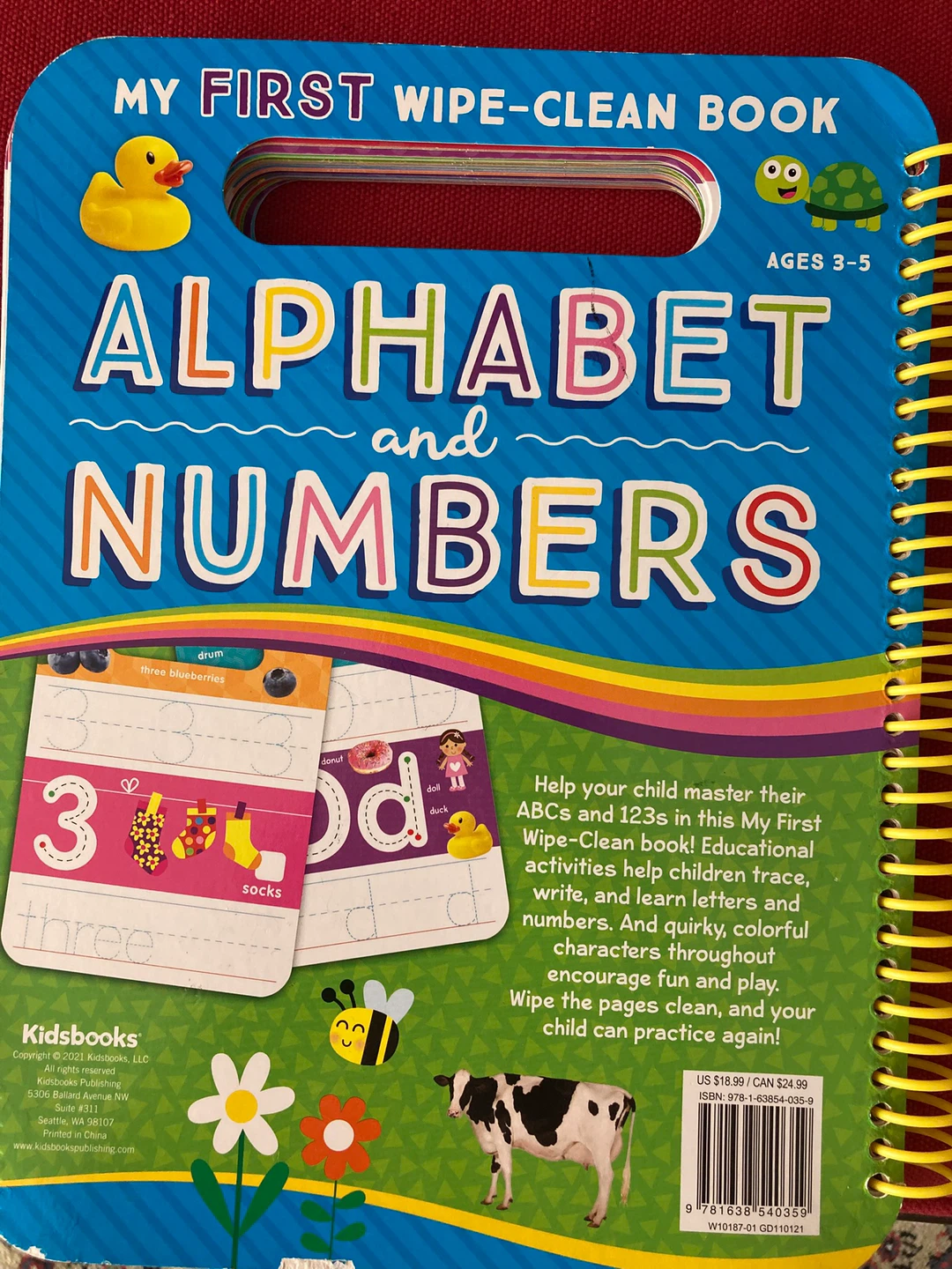 Kidsbooks My First Wipe-Clean Book Alphabet and Numbers - photo 4