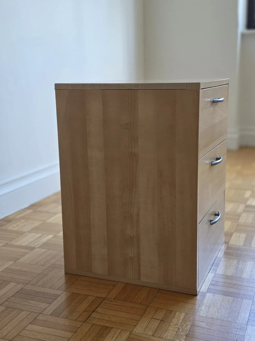 IKEA 3-Drawer Wood Grain Nightstand - photo 3
