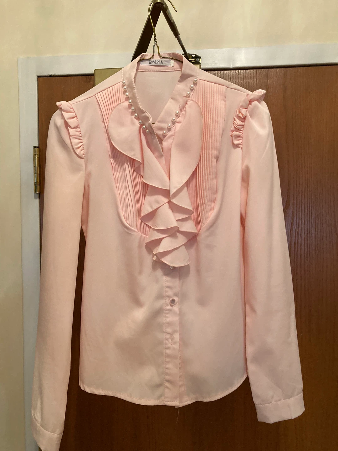 Pink Ruffled Blouse