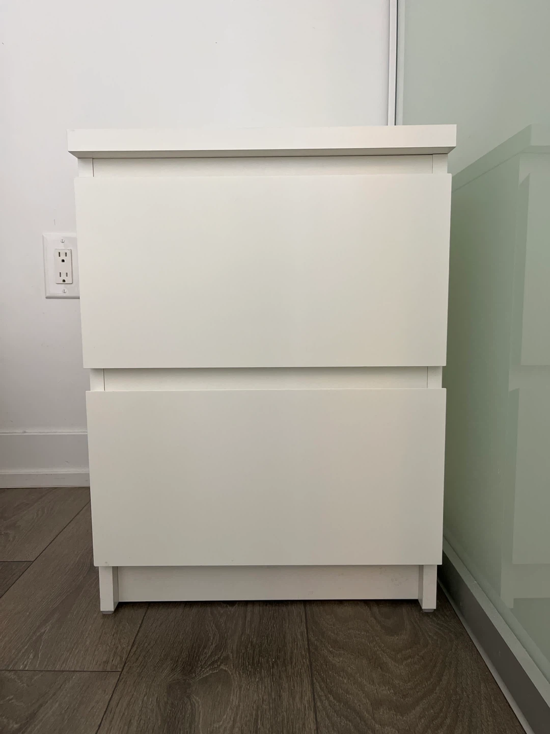 IKEA White 2-Drawer Nightstand