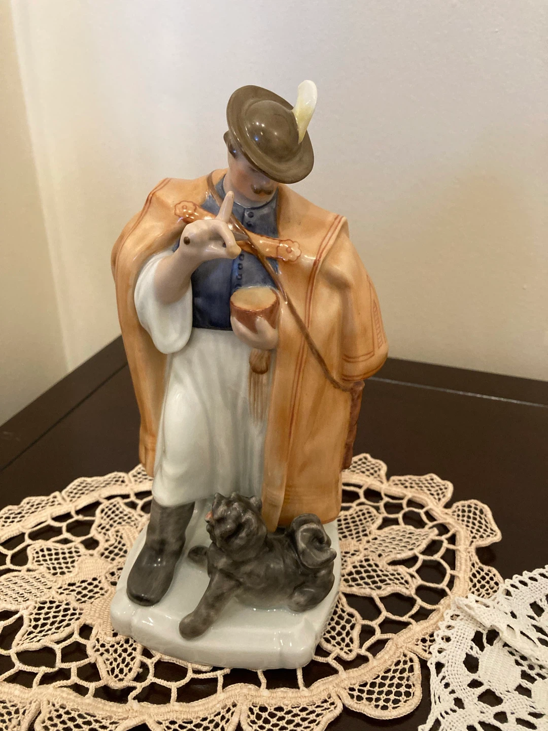 Herend Porcelain Figurine - shepherd with Dog - photo 5