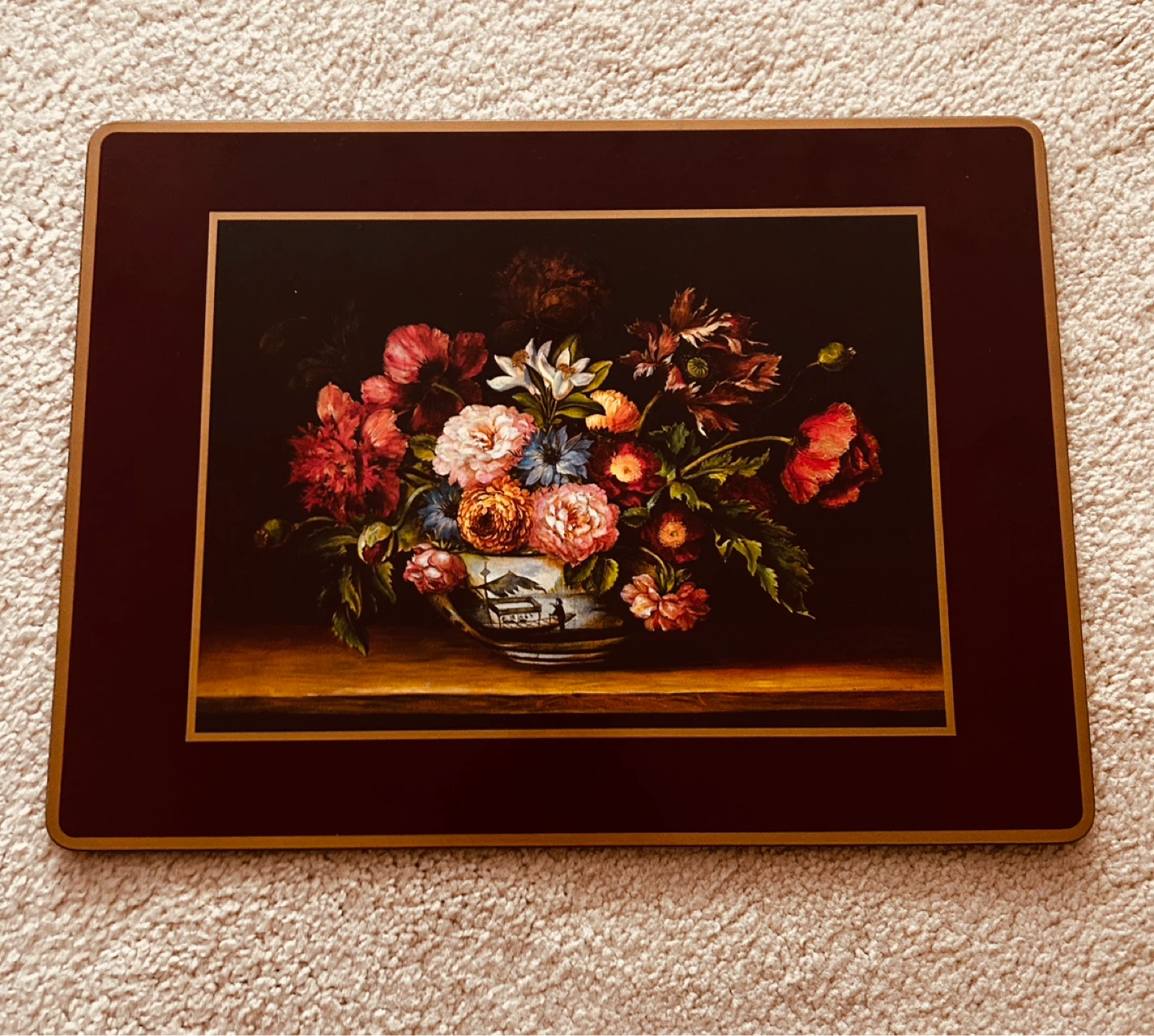 4 PIMPERNEL Placemats- EACH 16 x 12 inch