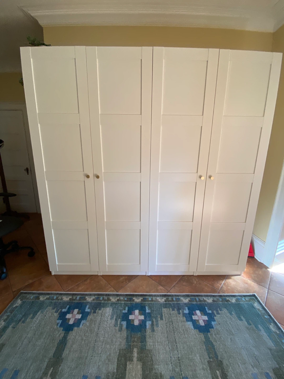 White IKEA Pax Wardrobe - photo 2