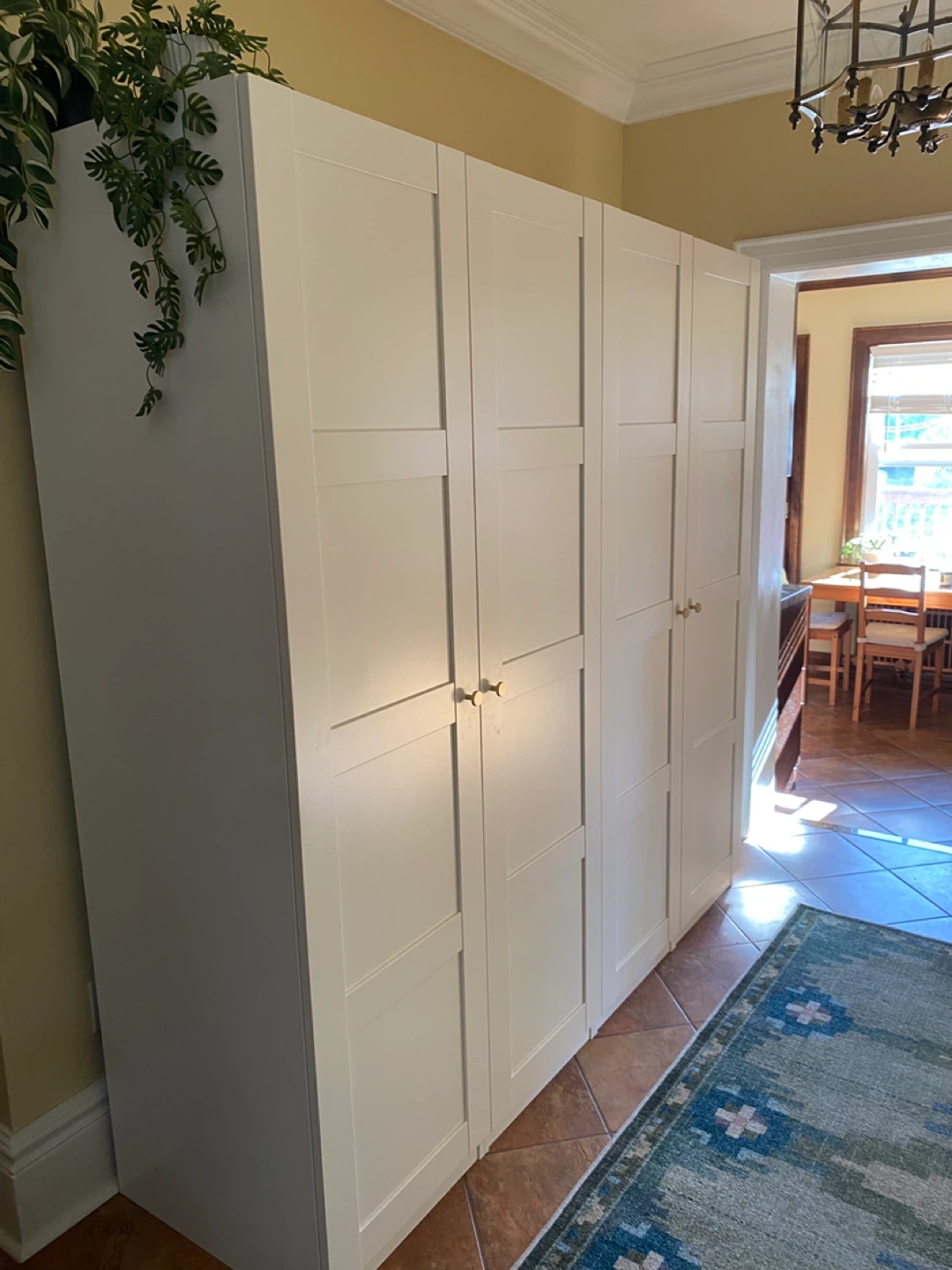 White IKEA Pax Wardrobe