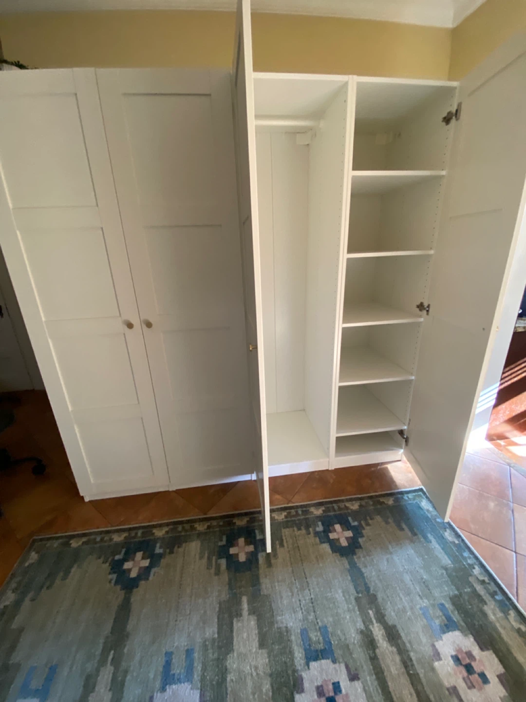 White IKEA Pax Wardrobe - photo 4