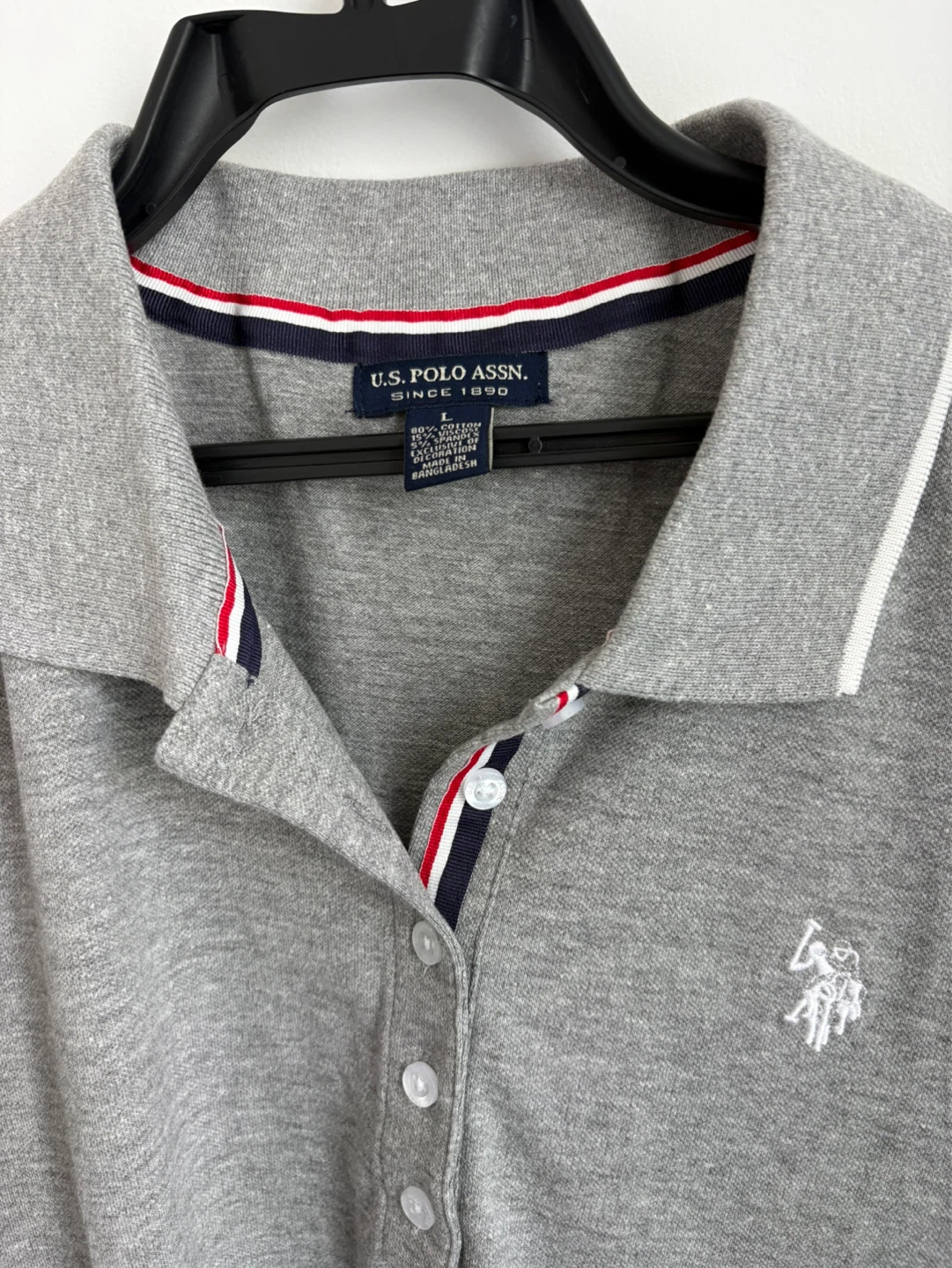 NWT U.S. Polo Assn. Women’s Tipped Polo Dress - Size L - photo 2