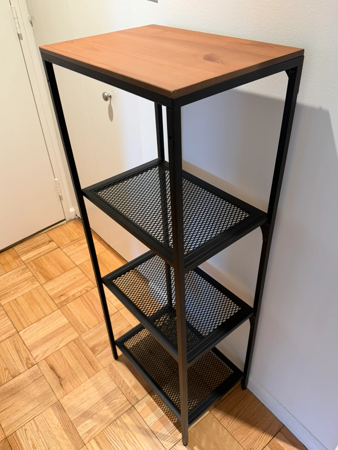 MOVING SALE - 4-Shelf Metal and Wood Bookcase (selling 2!)