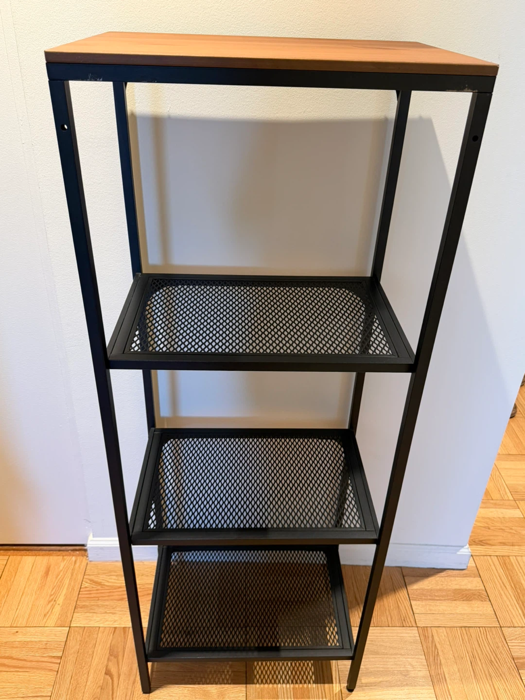 MOVING SALE - 4-Shelf Metal and Wood Bookcase (selling 2!) - photo 3