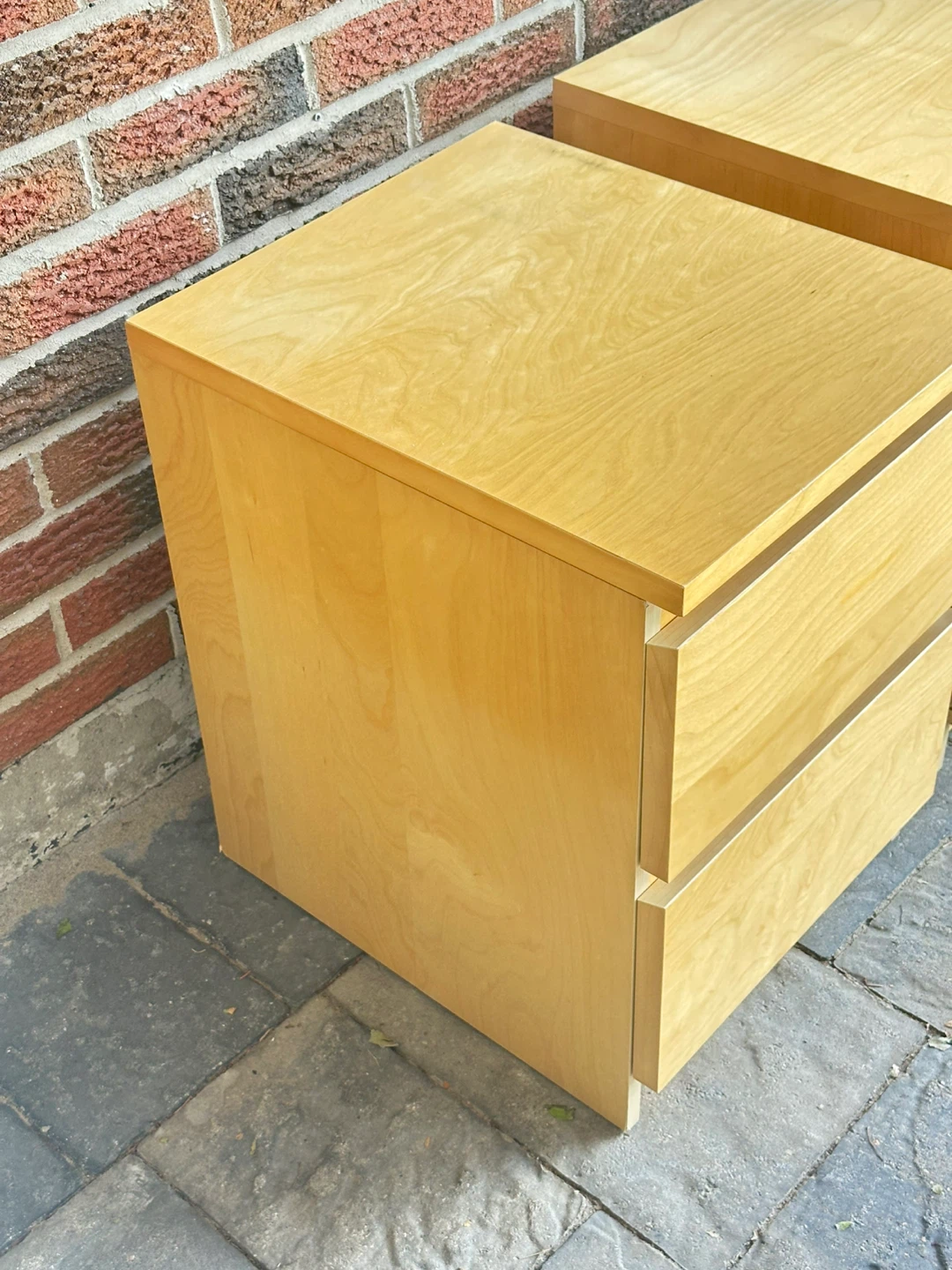 Wood 2-Drawer Nightstands (Set of 2) - photo 3