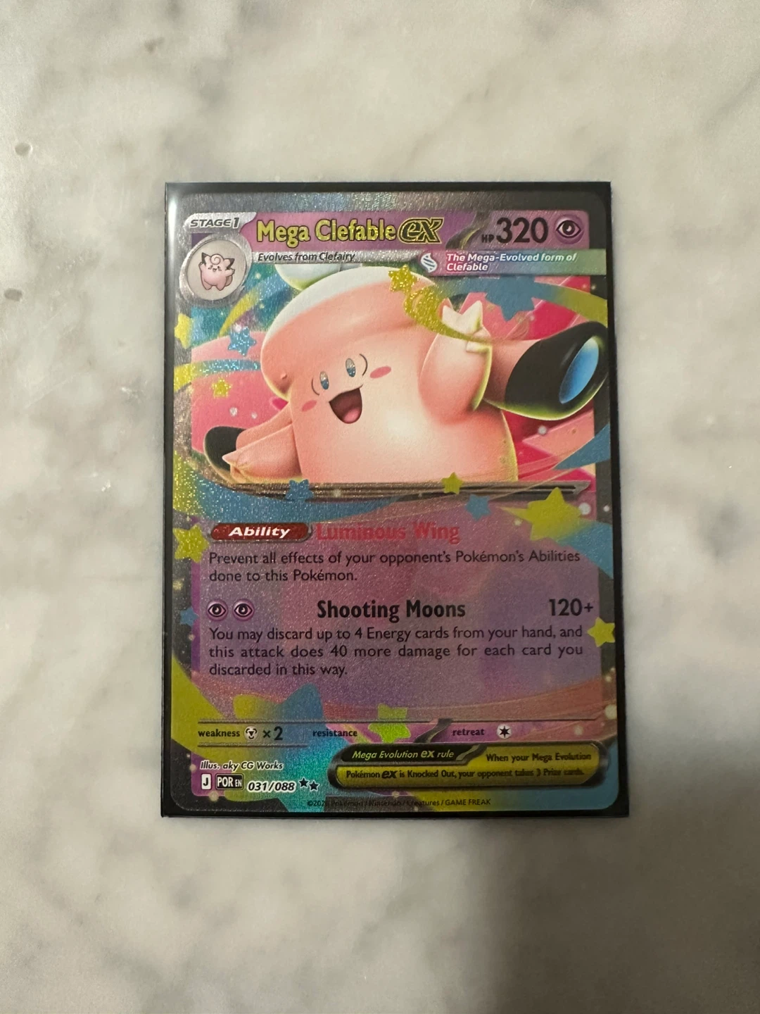 Mega Clefable Pokémon Card