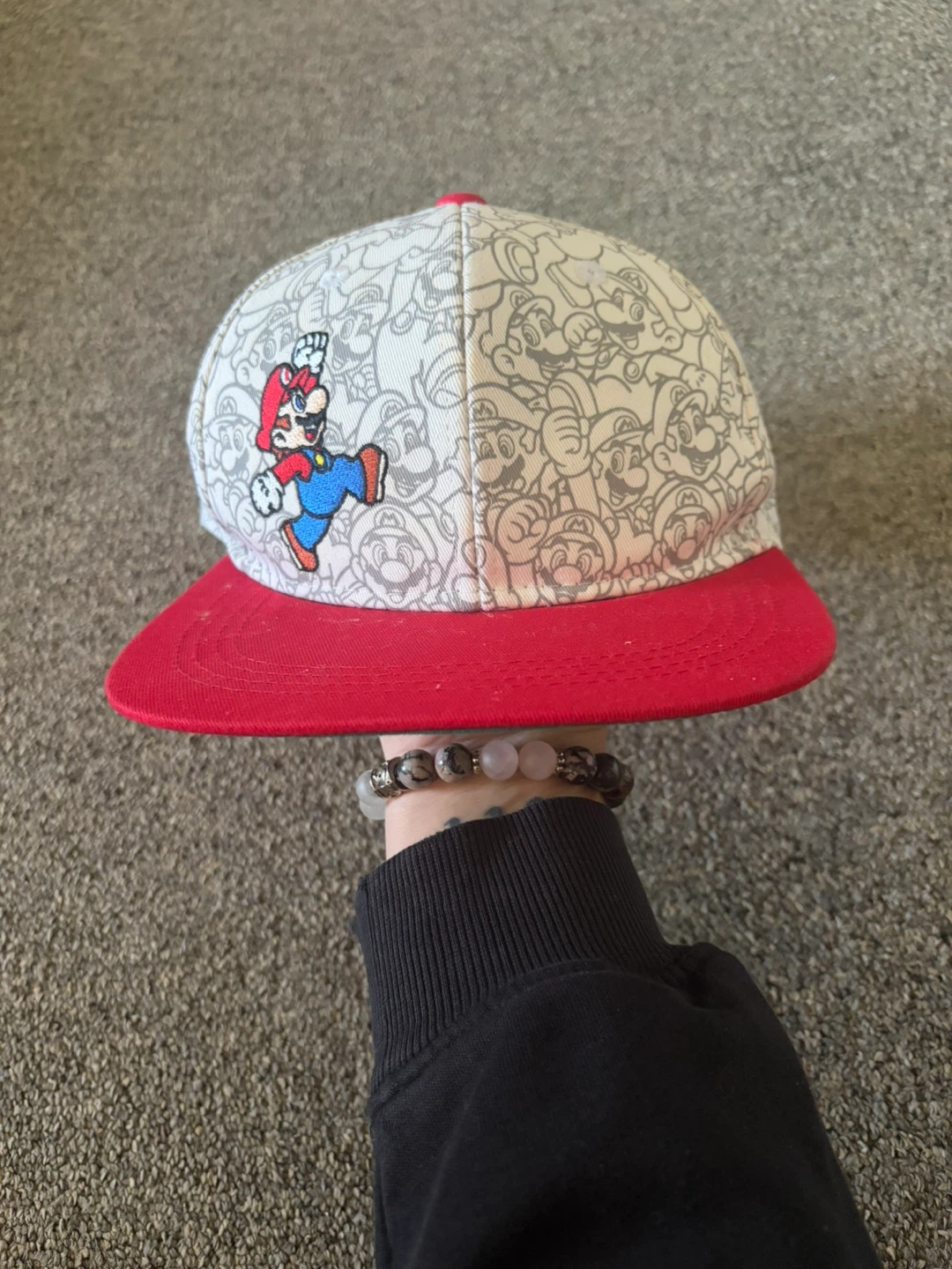 Toddler Boys Super Mario All-Over Print Snapback Hat