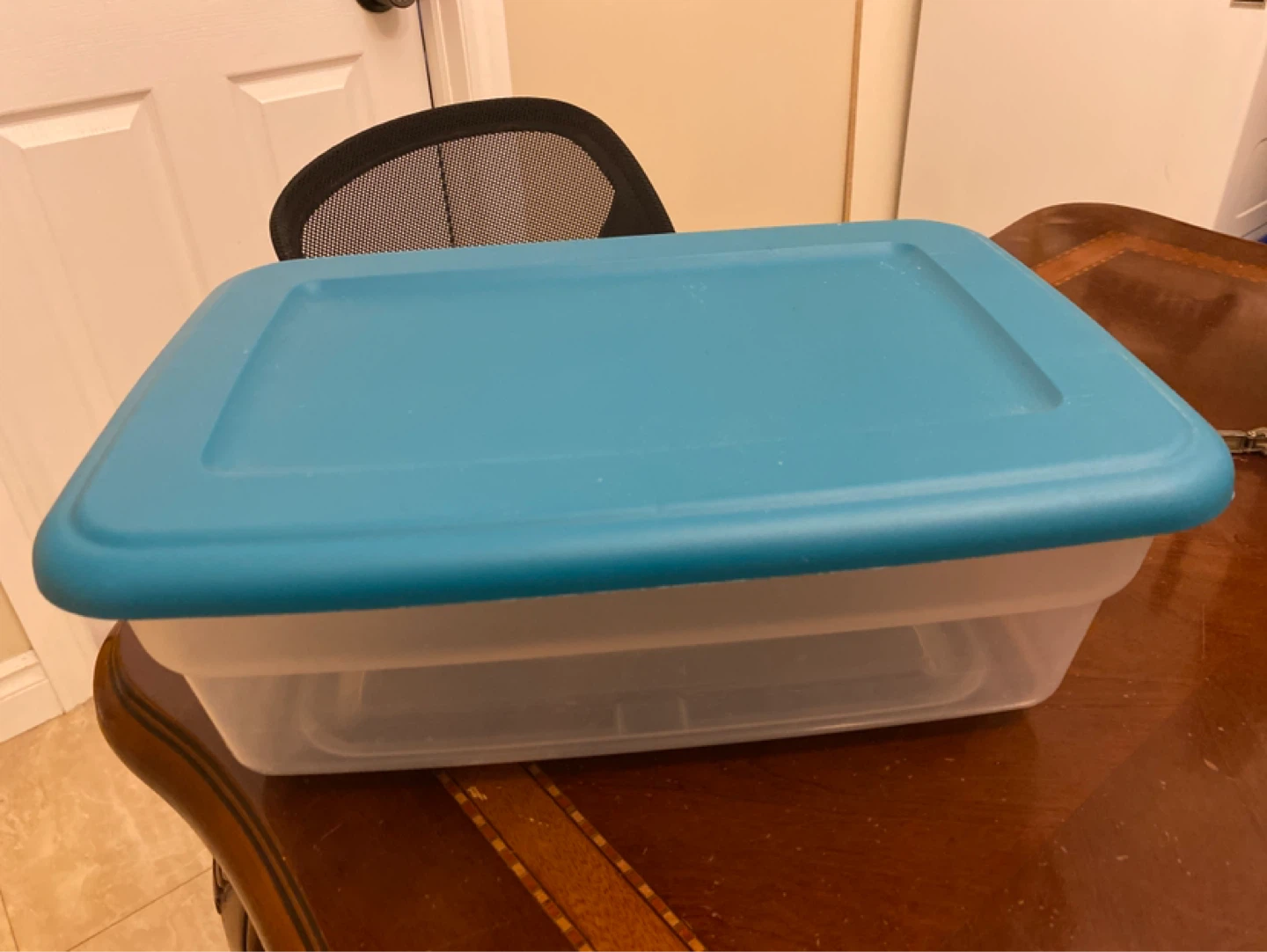 ❗️6/22 Must Go❗️Plastic Storage Bin with Lid