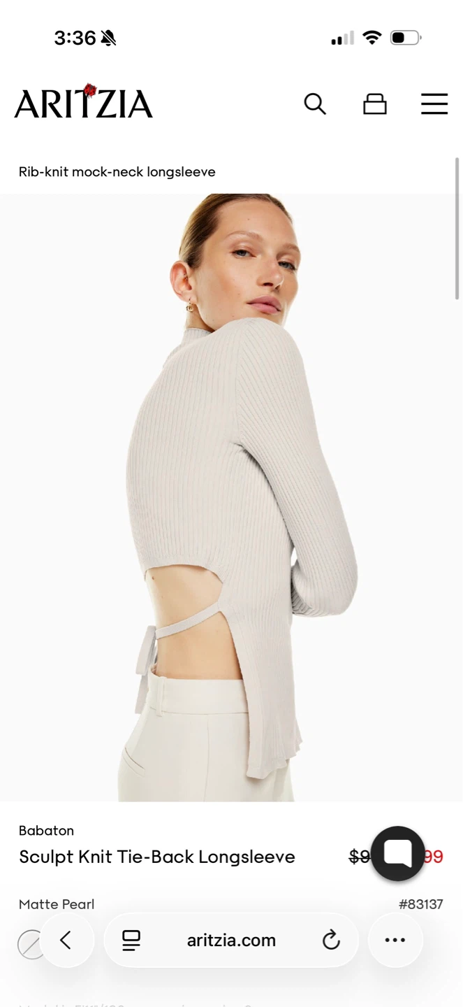 Aritzia babaton knit top - photo 4