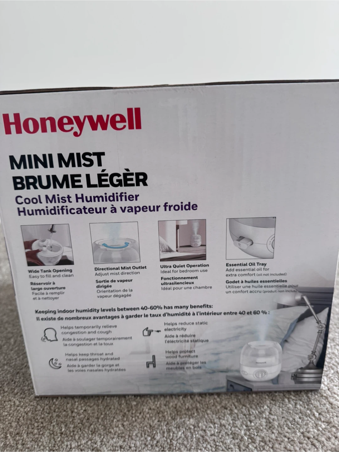 Honeywell Mini Mist Cool Mist Humidifier - photo 2