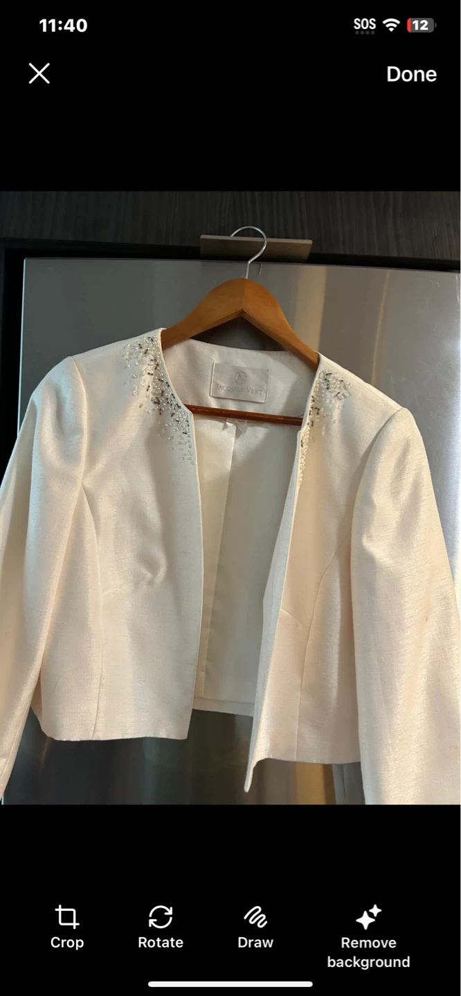 Jacques Vert Embellished Cropped Jacket