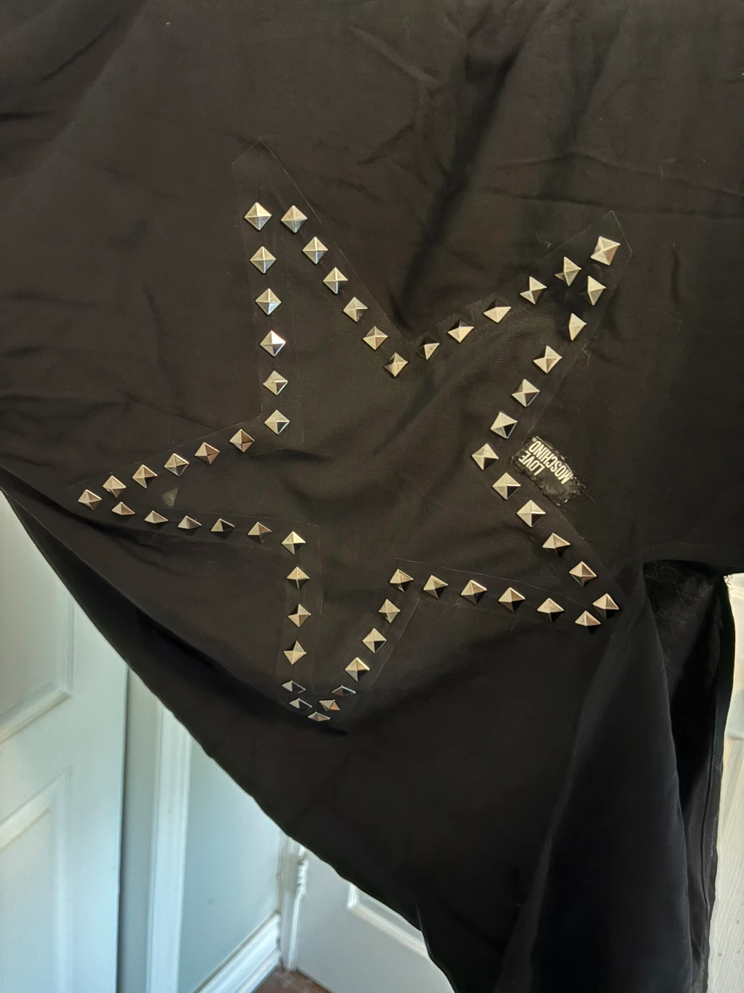 Love Moschino Black Studded Star Maxi Dress - photo 2