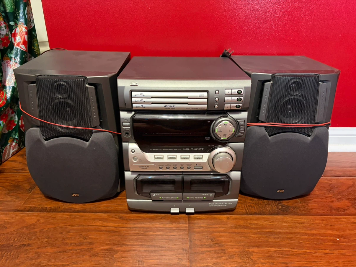 JVC MX-D402T Compact Component System with Triple Disc CD Player