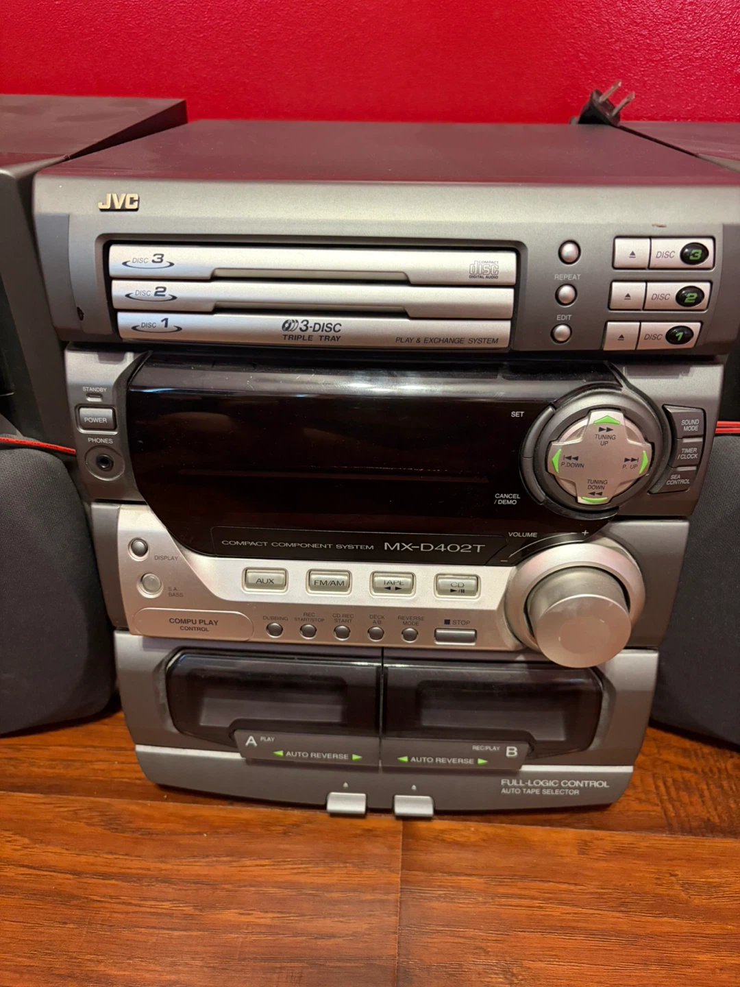 JVC MX-D402T Compact Component System with Triple Disc CD Player - photo 2