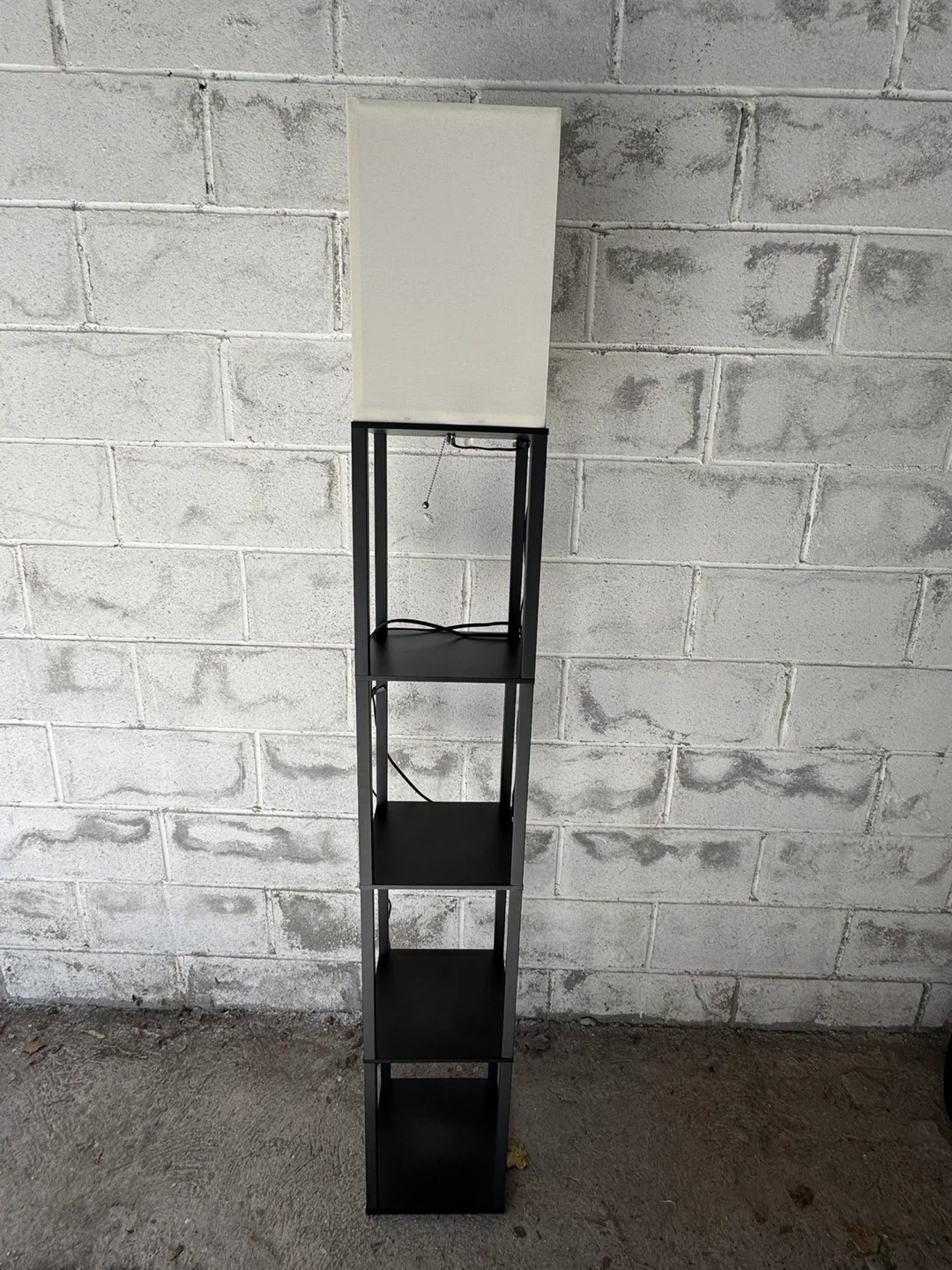 Black Shelf Floor Lamp - photo 2