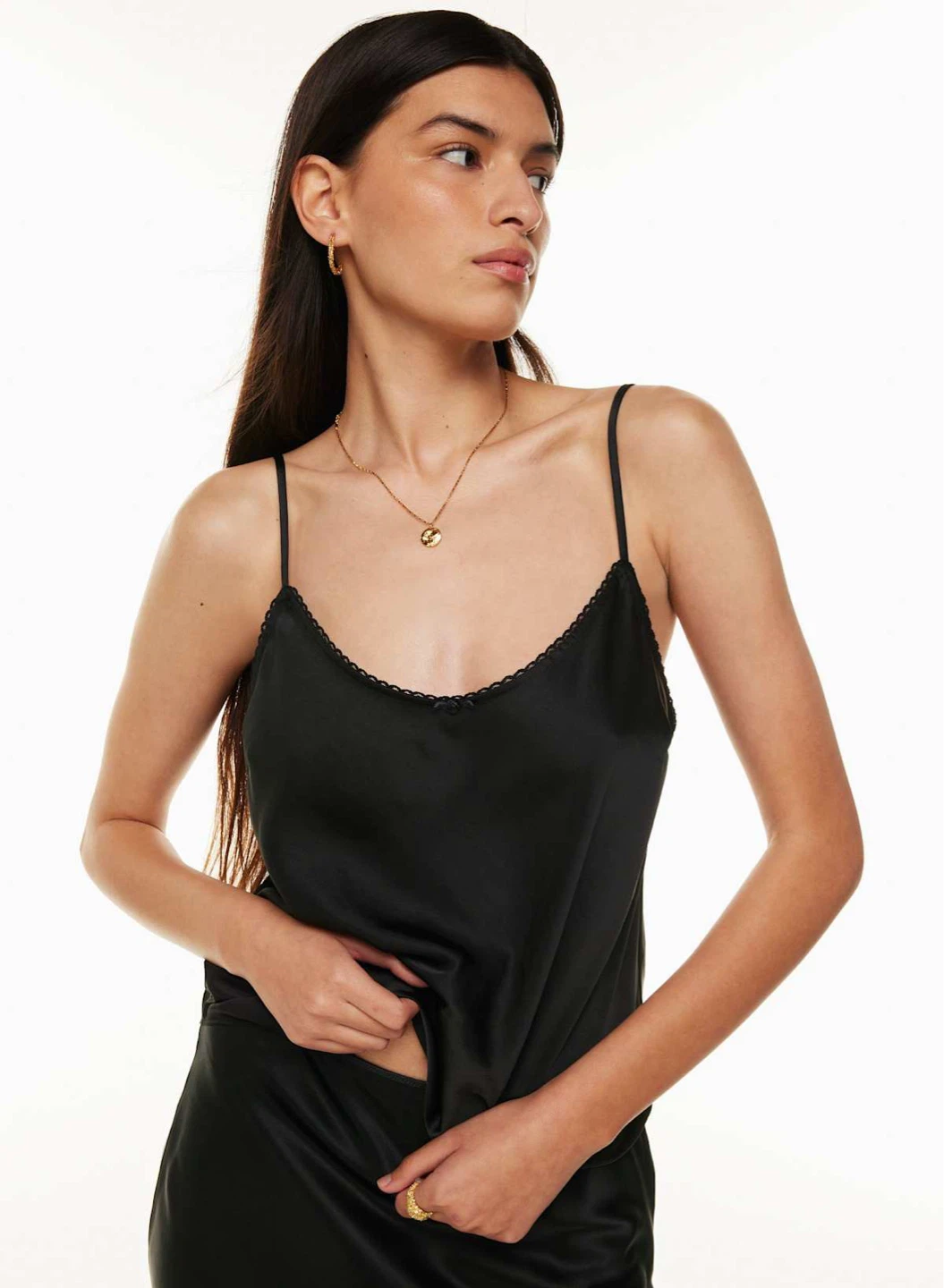Wilfred camisole with lace trim size m