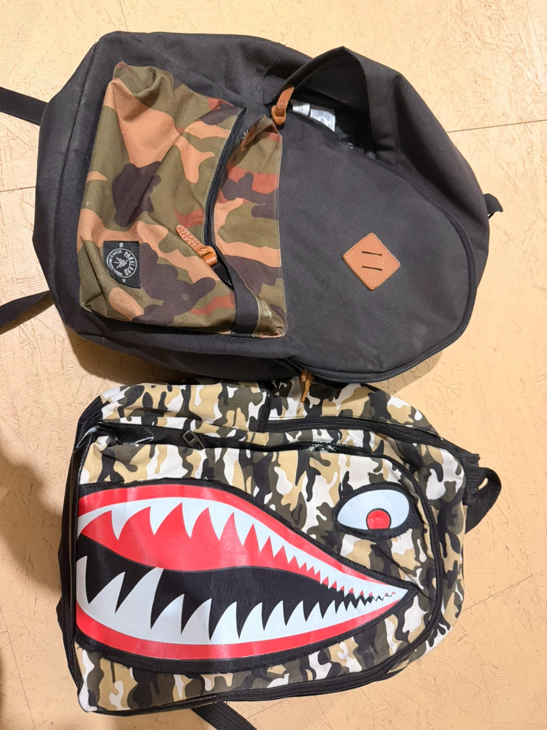 Parkland Backpack & Shark Camo Fanny Pack Bundle
