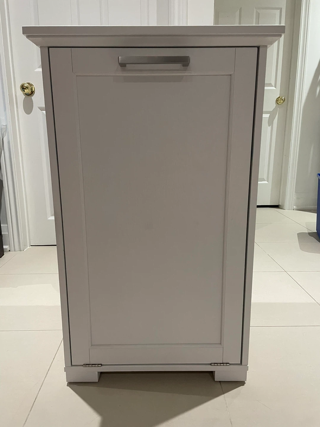 White Tilt-Out Cabinet