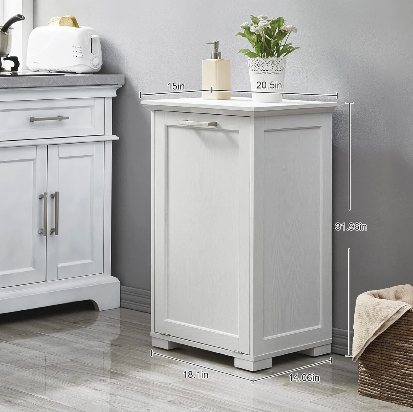 White Tilt-Out Cabinet - photo 2