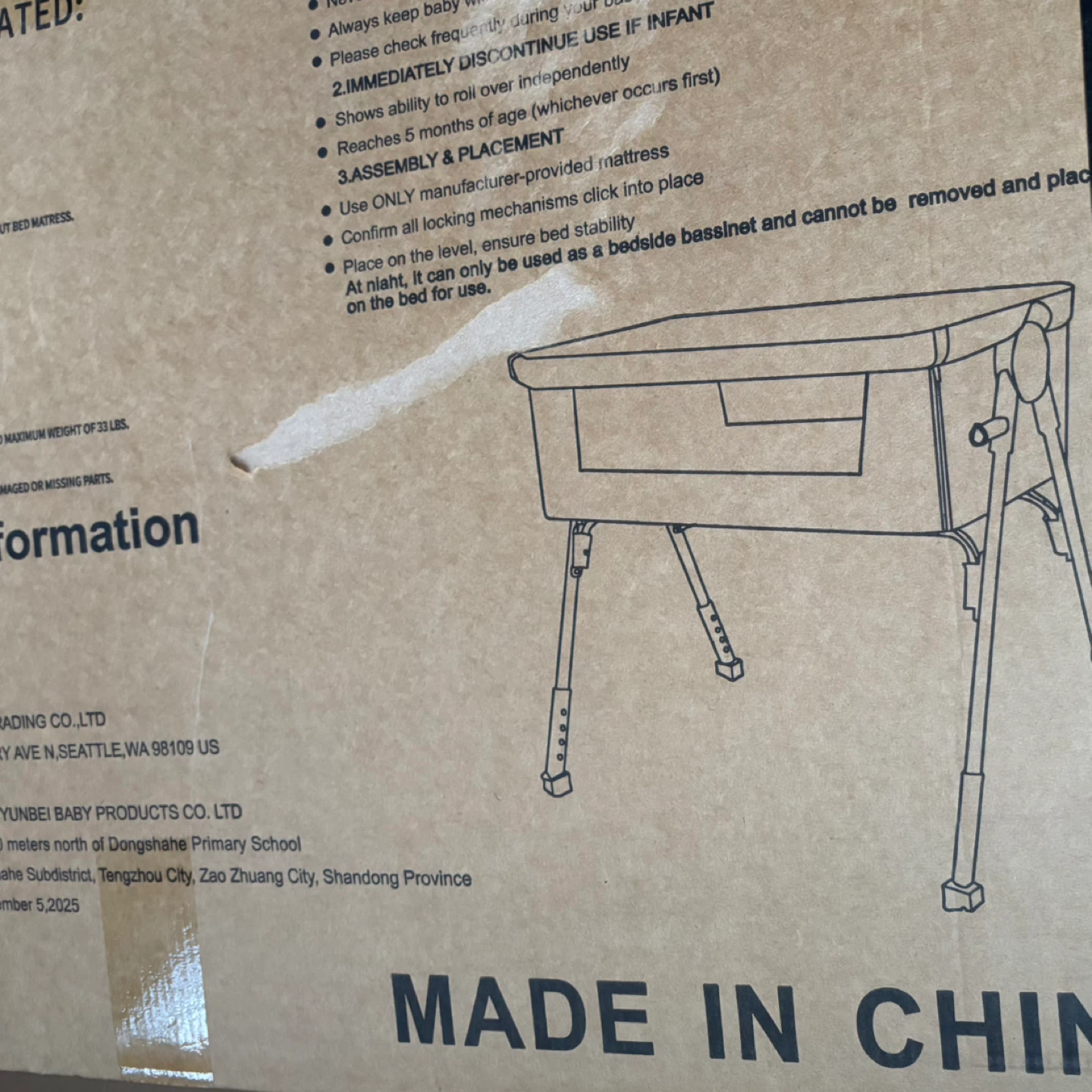Brand New 4-in-1 Baby Bassinet Bedside Crib - photo 2