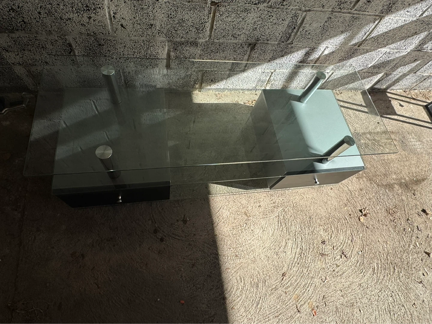 Glass TV Stand with Drawers - photo 3
