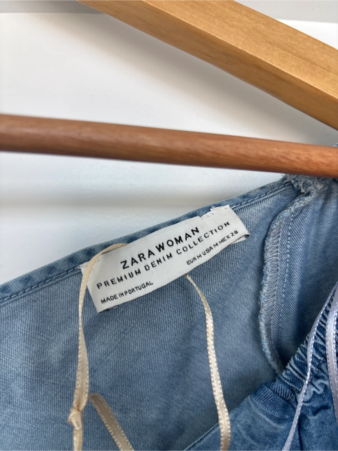 Zara Woman Denim Button-Up Top - photo 2