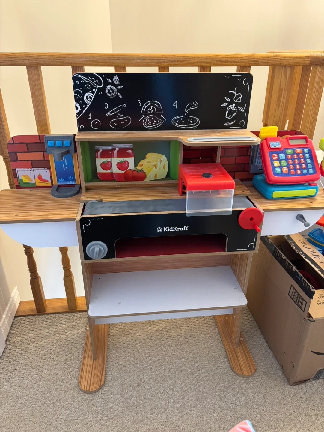 KidKraft Wooden Pizza Counter Play Kitchen