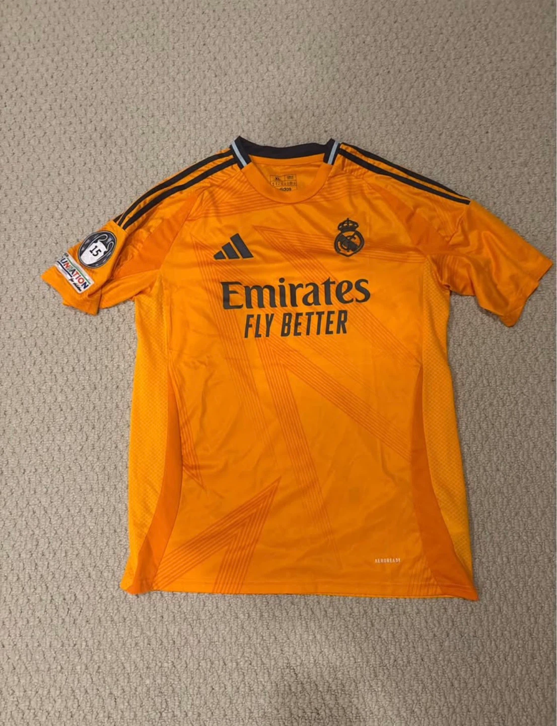 Real Madrid 24/25 away jersey WITH CL BADGE