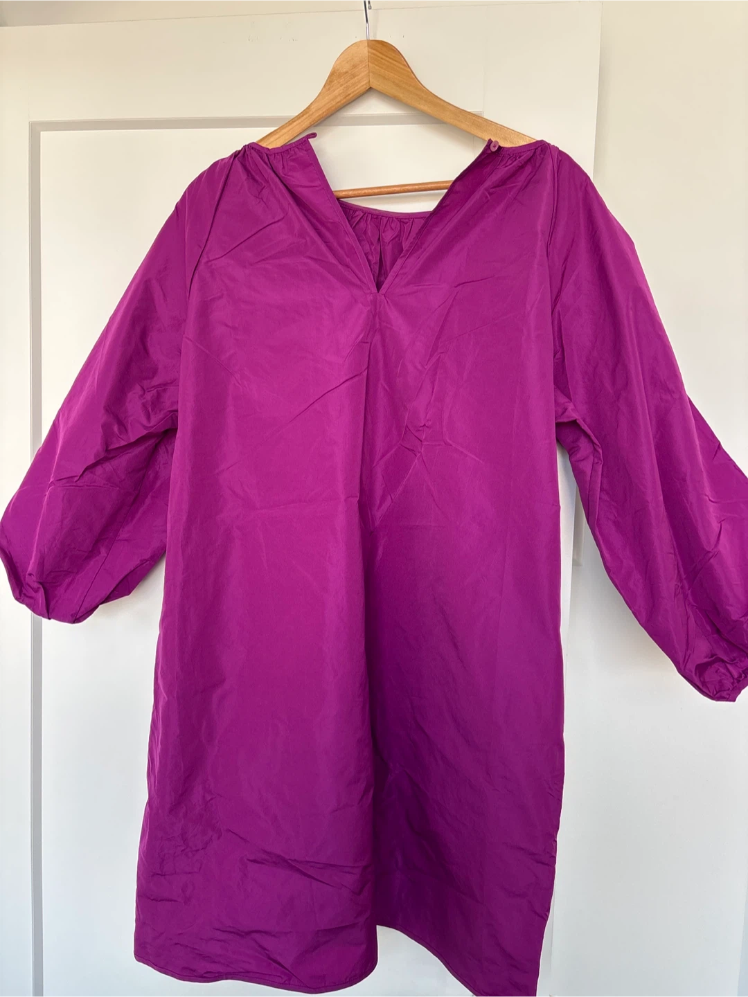 Wilfred Magenta Puff Sleeve Dress - photo 3
