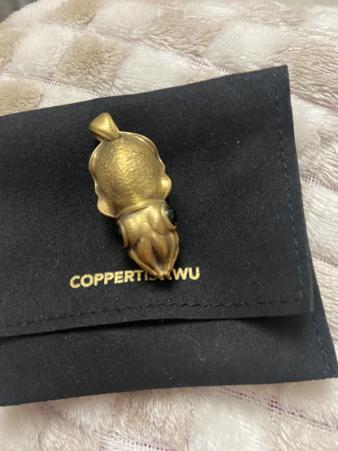 ⚽️COPPER el. WU Squid Pendant Necklace - photo 2