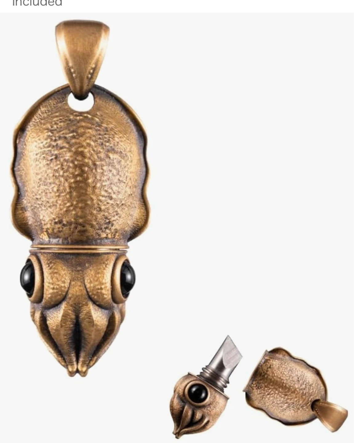 ⚽️COPPER el. WU Squid Pendant Necklace - photo 3